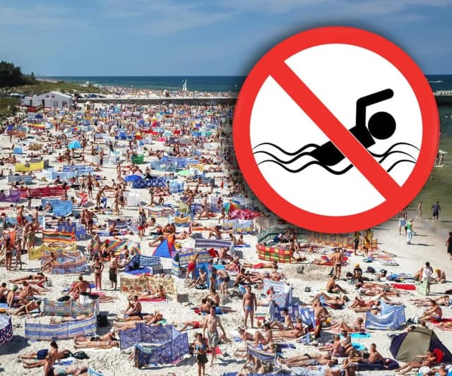 Gdzie zakaz kąpieli nad Bałtykiem? Sprawdź, które plaże są zamknięte Gdzie zakaz kąpieli nad Bałtykiem? Sprawdź, które plaże są zamknięte